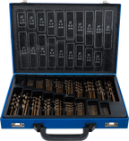 Conjunto de brocas helicoidais | HSS | 5 % de liga de cobalto | 1 - 10 mm | 170 peças