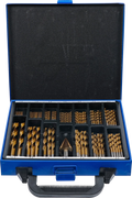 Conjunto de brocas escalonadas e helicoidais | HSS | de nitrato de titânio | 1 - 10 mm | 119 peças