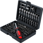 Conjunto de pontas universais | Entrada de sextavado externo 6,3 mm (1/4") | 122 peças