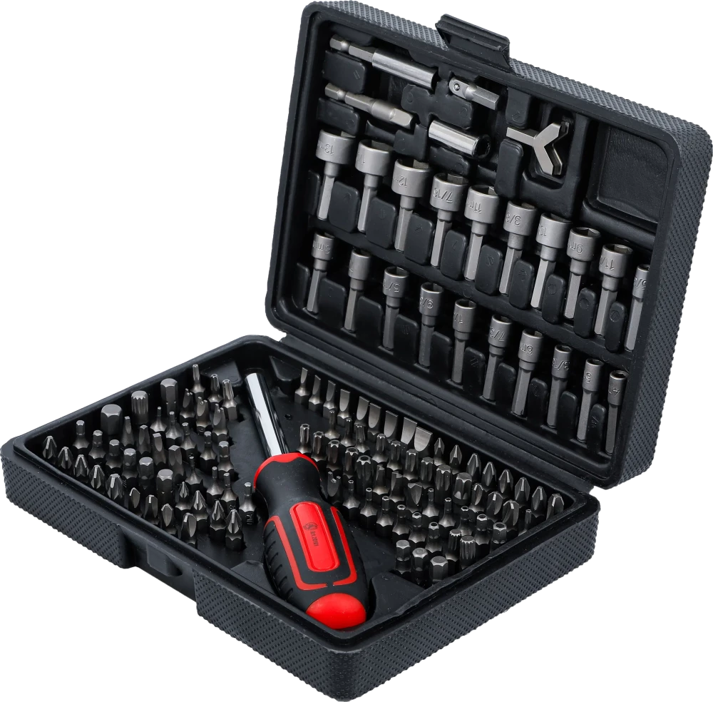 Conjunto de pontas universais | Entrada de sextavado externo 6,3 mm (1/4") | 122 peças