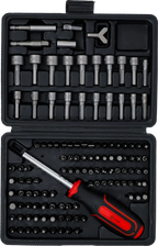Conjunto de pontas universais | Entrada de sextavado externo 6,3 mm (1/4") | 122 peças