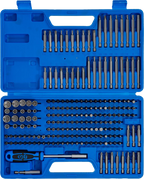 Conjunto de pontas universais/de segurança | Entrada de sextavado externo 6,3 mm (1/4") | 208 peças