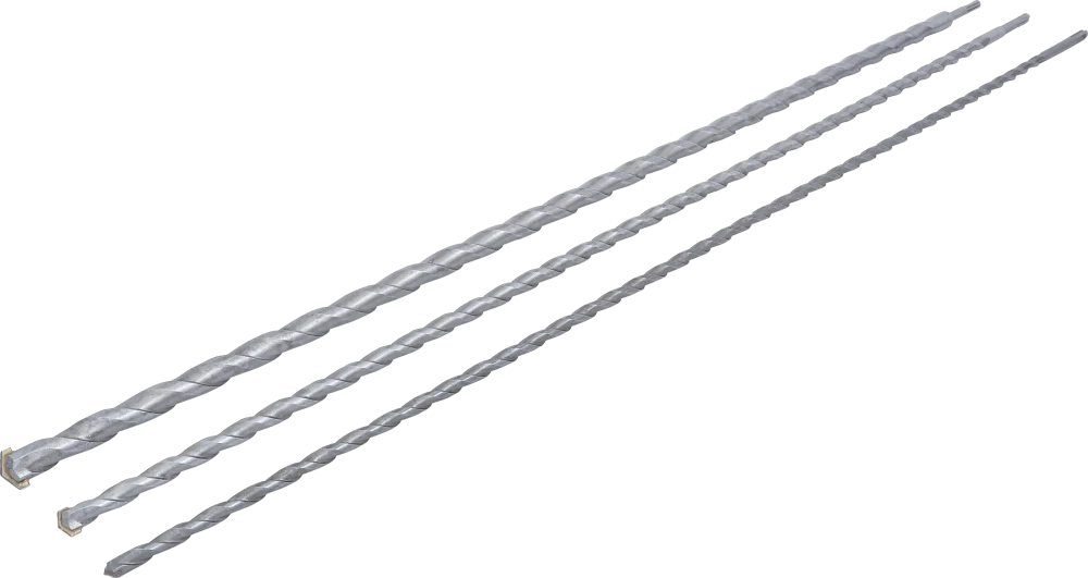 Conjunto de brocas de furação de parede | Eixo SDS | 12 / 16 / 24 mm | 3 peças