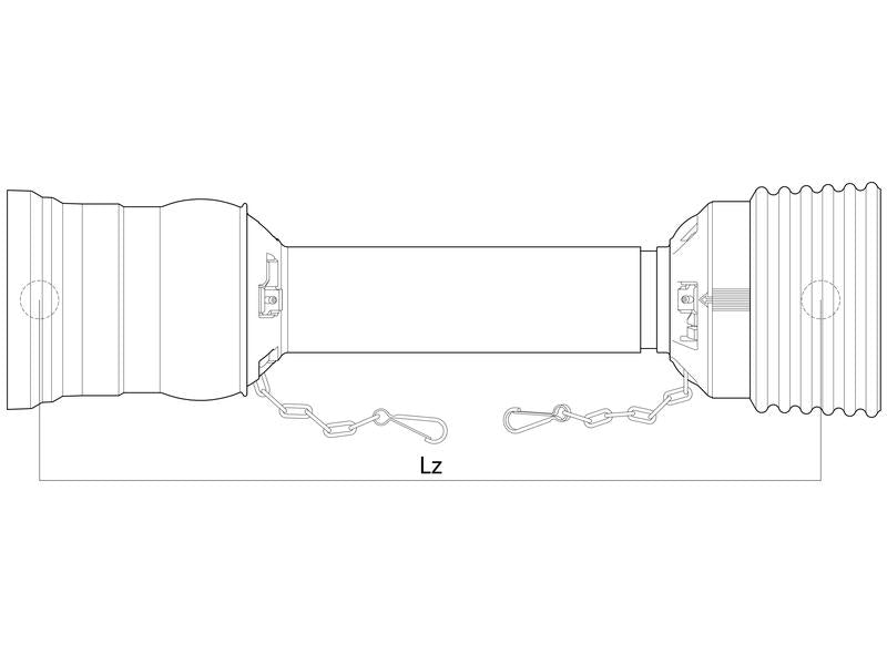 Protecção transmissão - Easylock homocinética, (Lz) Comprimento: 1010mm, Embalagem: Large. (S.20233)