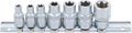 Conjunto de encaixes para chave de caixa perfil em E | Entrada de quadrado interno de 6,3 mm (1/4") / 10 mm (3/8") | E6 - E16 | 7 peças