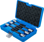 Conjunto de encaixes para chave de caixa perfil em E, extra compridos | Entrada de quadrado interno de 12,5 mm (1/2") | E10 - E20 | 6 peças