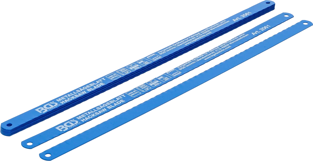 Lâminas de serra de metal | HSS flexíveis | 13 x 300 mm | 10 peças