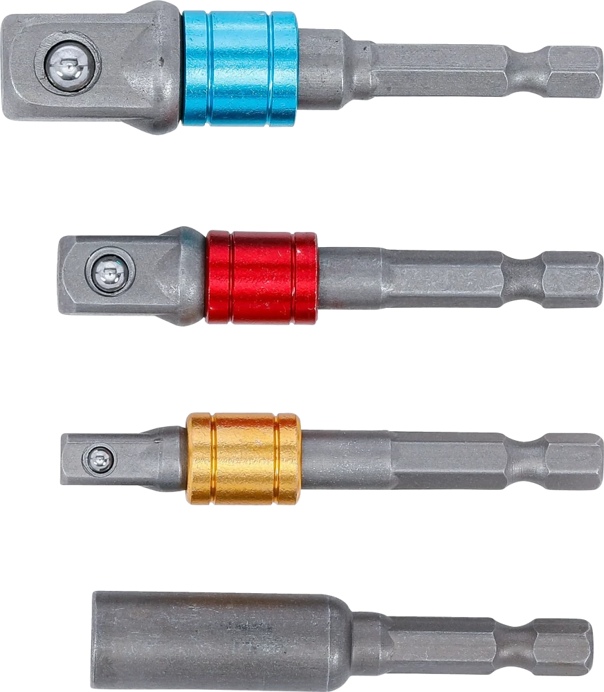 Conjunto de adaptadores para perfuradoras | várias cores | 4 peças