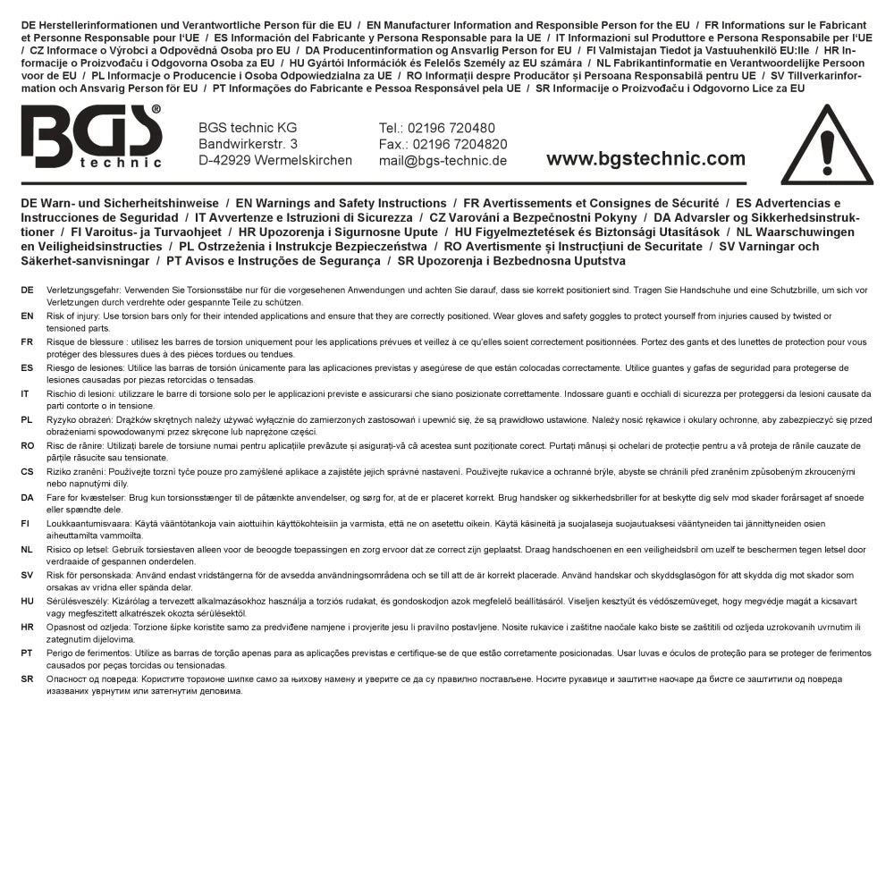 Conjunto de pontas de torção | entrada de sextavado externo 6,3 mm (1/4") | 50 mm | 10 peças