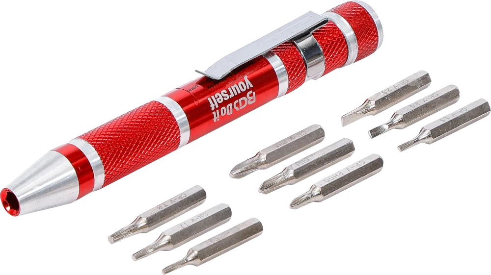 Conjunto de chave de fendas para pontas de precisão | 10 peças