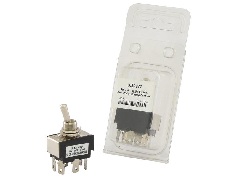 Agripak interruptor Ligado/Desligado/(Ligado) Sprung Centred (S.20977)