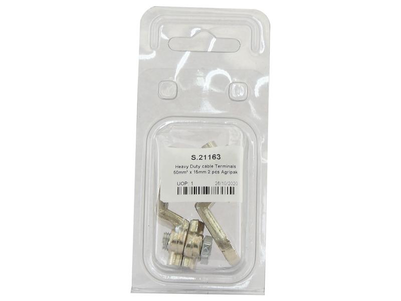 Agripak 2 un. terminais de cabo 50 x 15mm (S.21163)