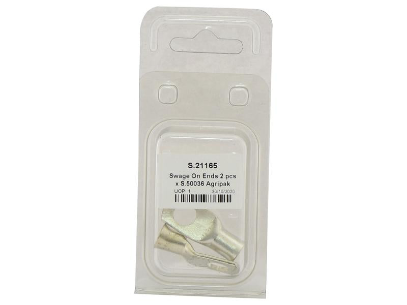 Terminal massa 35mmØ x 10.5mm x 2 un. Agripak (S.21165)