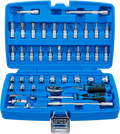 Conjunto de Chaves de Caixa 1/4" em Polegadas | 46 Peças
