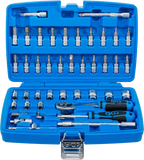 Conjunto de Chaves de Caixa 1/4" em Polegadas | 46 Peças