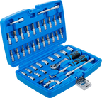 Conjunto de Chaves de Caixa 1/4" em Polegadas | 46 Peças