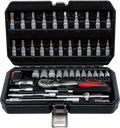 Conjunto de Chaves de Caixa 1/4" | 46 Peças
