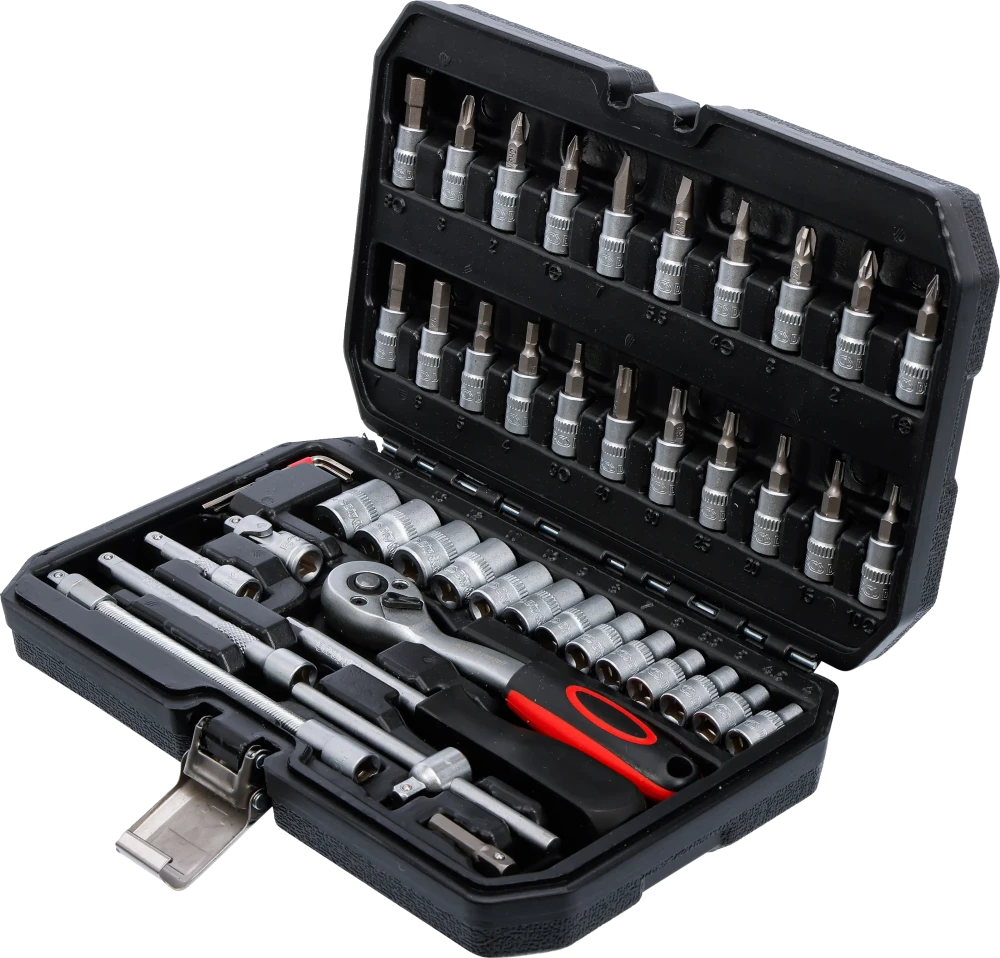 Conjunto de Chaves de Caixa 1/4" | 46 Peças