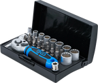 Conjunto de Chaves de Caixa Gear Lock 1/4" | 28 Peças