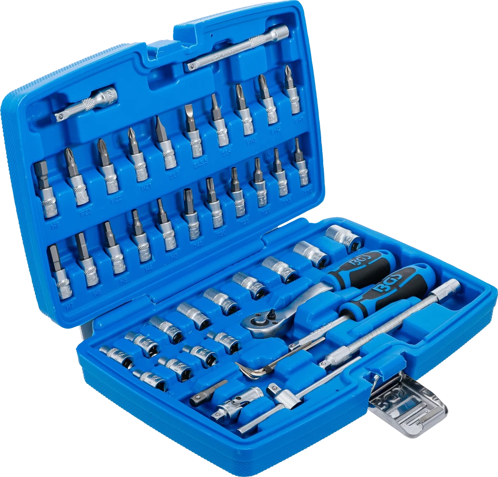 Conjunto de Chaves de Caixa 1/4" Super Lock | 46 Peças