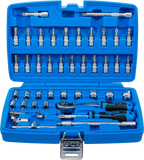 Conjunto de Chaves de Caixa 1/4" Super Lock | 46 Peças | Com Pega Deslizante