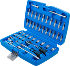 Conjunto de Chaves de Caixa 1/4" Super Lock | 46 Peças | Com Pega Deslizante