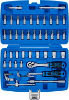 Conjunto de Chaves de Caixa 1/4" Super Lock | 46 Peças | Com Pega Deslizante