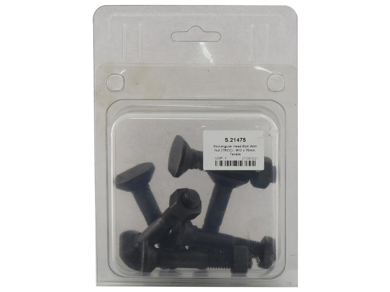 Parafuso c/porca - M12 x 70mm, 12.9 (6 un. Agripak) (S.21475)