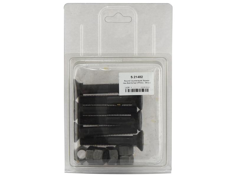 Parafuso c/porca - M12 x 70mm, Resistência à tração 12.9 (6 un. Agripak) (S.21482)