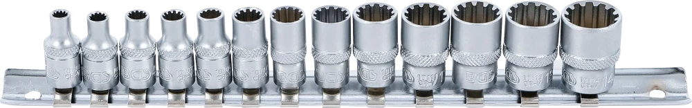 Conjunto de encaixes para chave de caixa Gear Lock | Entrada de quadrado interno de 6,3 mm (1/4") | 13 peças