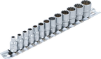 Conjunto de encaixes para chave de caixa Gear Lock | Entrada de quadrado interno de 6,3 mm (1/4") | 13 peças