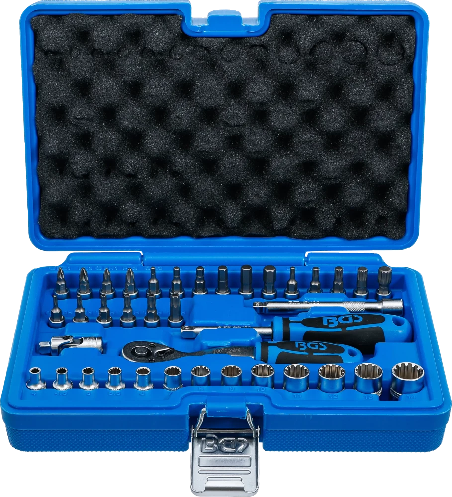 Conjunto de Chaves de Caixa Gear Lock 1/4" | 38 Peças