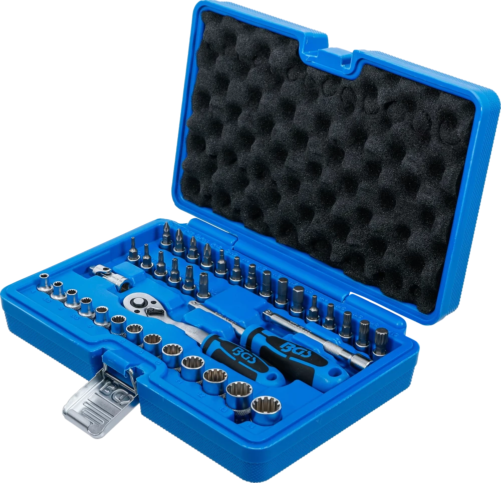 Conjunto de Chaves de Caixa Gear Lock 1/4" | 38 Peças