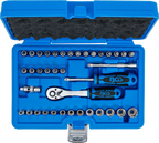 Conjunto de Chaves de Caixa Gear Lock 1/4" | 38 Peças