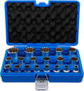 Conjunto de encaixes para chave de caixa Gear Lock | Entrada de quadrado interno de 12,5 mm (1/2") | 19 peças