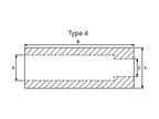 Casquilho bico do carregador frontal - Ø50 x 150mm (Ø35/25) (S.21531)
