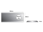 Faca - Lamina conica - 132 x 50x4mm - Orifício Ø20.5 x 23mm - Esq./Dt. - para JF, Kongskilde, Stoll Aplicavel em: 13800013, 1380,0013 (S.21600)