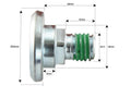 Parafuso C/ Porca- M12x26mm - para Fella Aplicavel em: 426887 (S.21611)