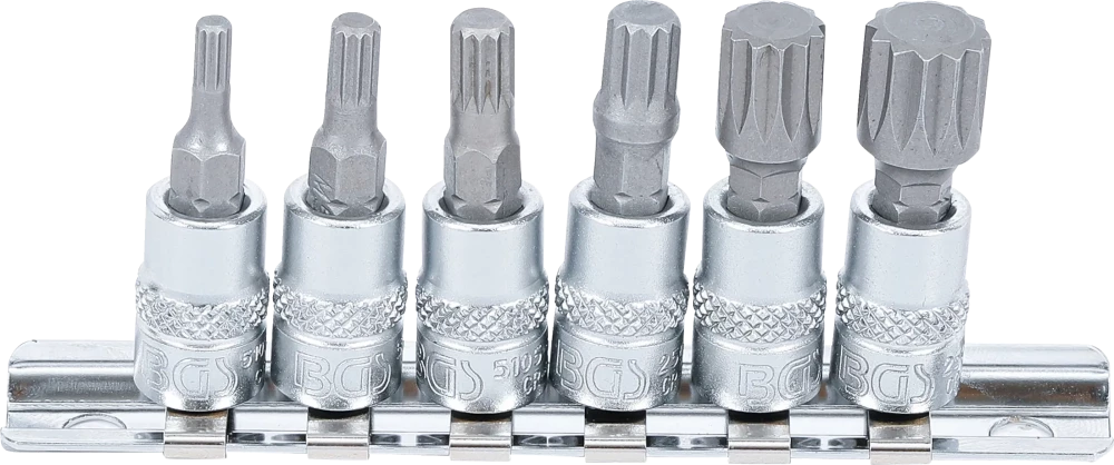 Conjunto de Encaixes para Pontas | XZN | 1/4" | 6 peças
