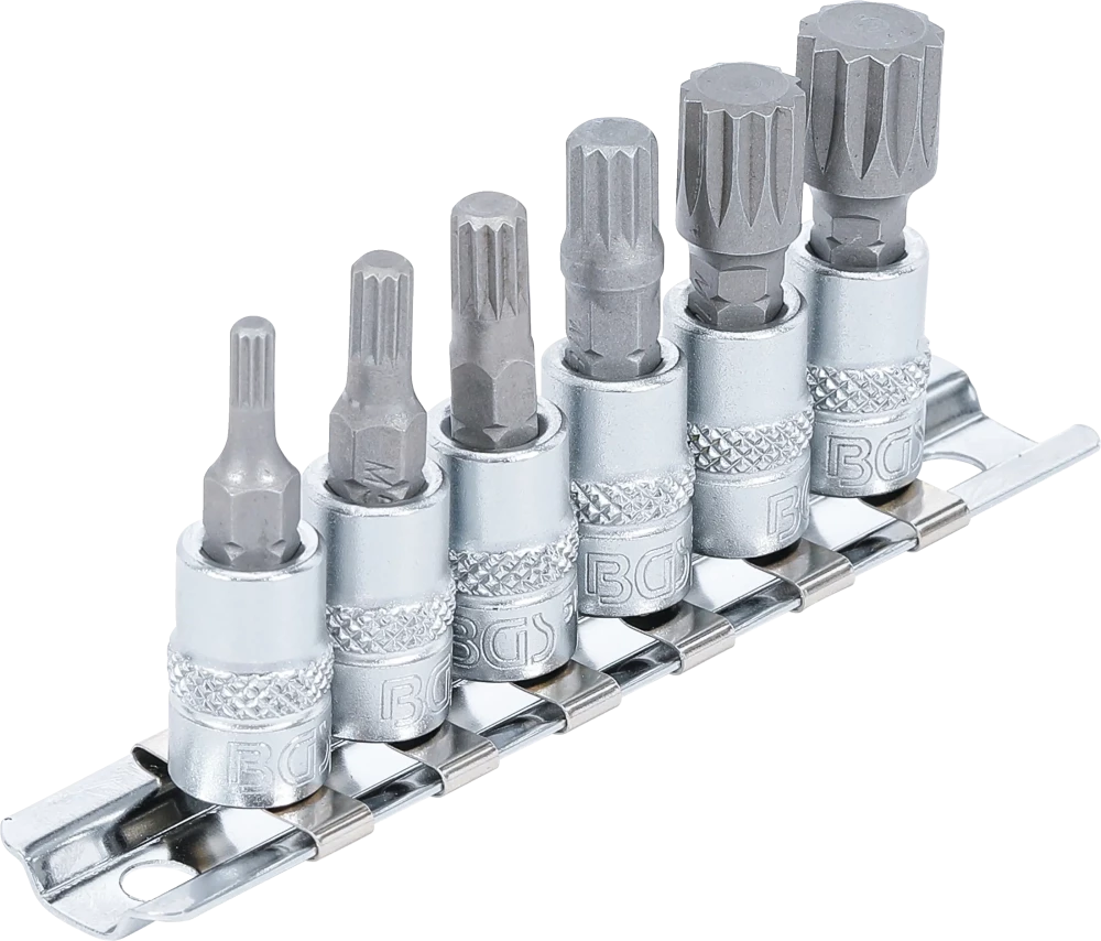 Conjunto de Encaixes para Pontas | XZN | 1/4" | 6 peças