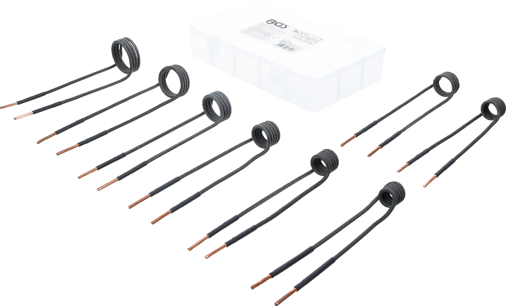 Conjunto de bobinas de indução para aquecedor por indução | angulado a 90° | para BGS 2169, 3391 | 8 peças