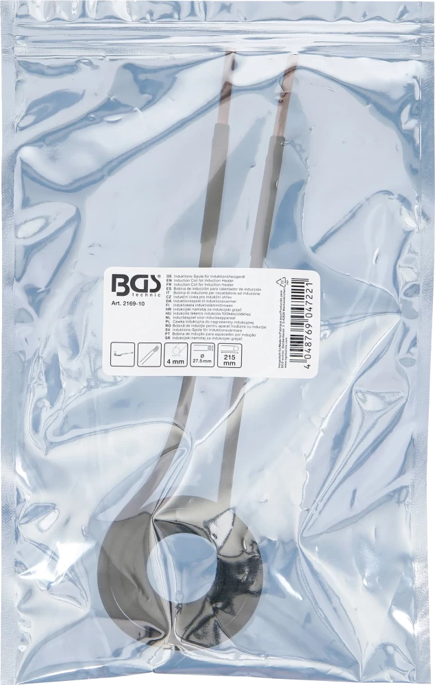 Bobina de indução para aquecedor por indução | para barras de direção | 65 mm | para BGS 2169, 3391