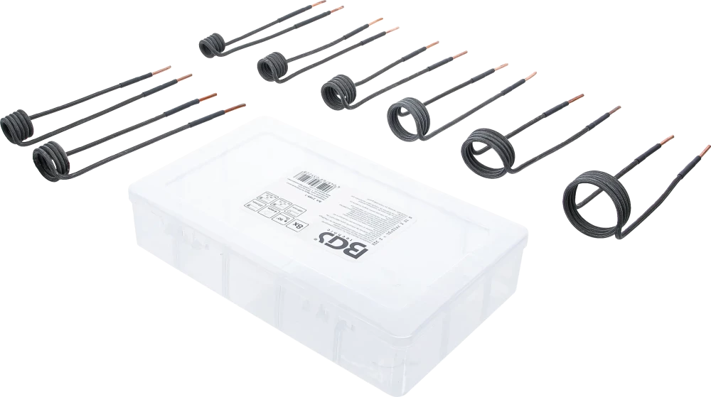 Conjunto de bobinas de indução para aquecedor por indução | angulado a 90° | para BGS 2169, 3391 | 8 peças