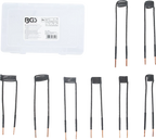 Conjunto de bobinas de indução para aquecedor por indução | angulado a 90° | para BGS 2169, 3391 | 8 peças