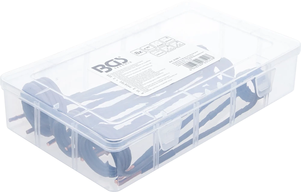 Conjunto de bobinas de indução para aquecedor por indução | angulado a 90° | para BGS 2169, 3391 | 8 peças