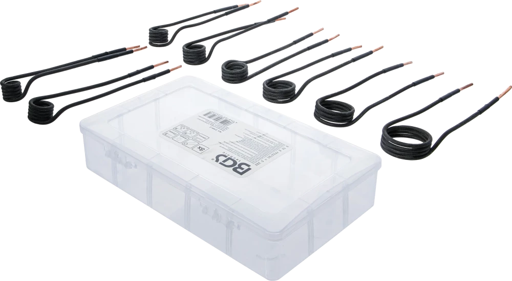 Conjunto de bobinas de indução para aquecedor por indução | modelo reto | para BGS 2169, 3391 | 8 peças