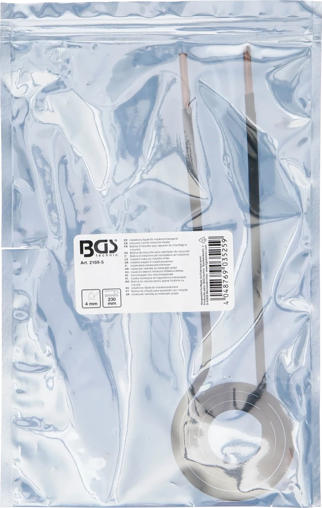 Bobina de indução para aquecedor por indução | plano | para BGS 2169, 3391