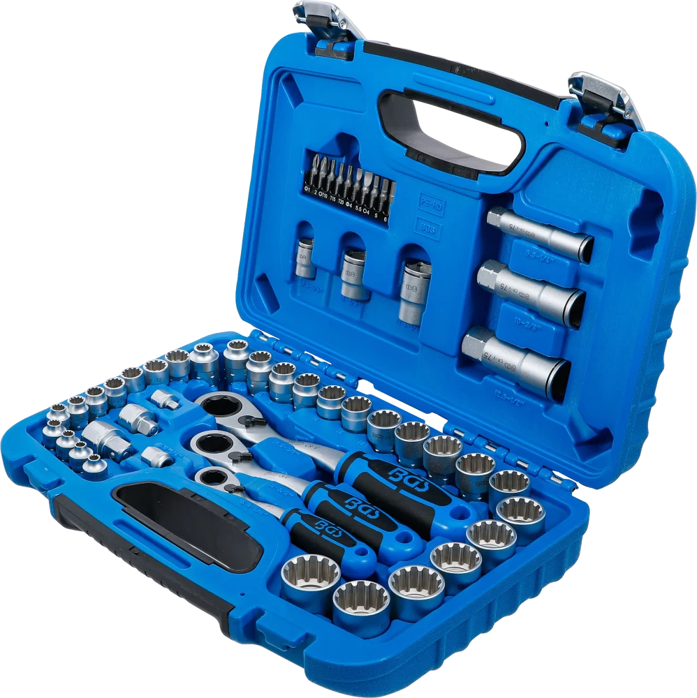 Conjunto de Chaves de Caixa de Passagem Gear Lock | 4,5-25 mm | 52 Peças