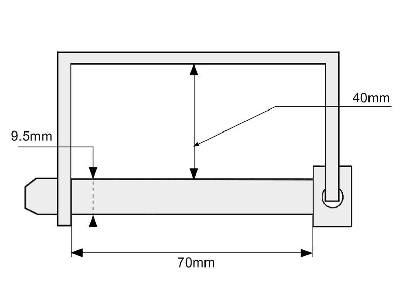 Cavilha Ø9.5mm x 70mm (S.21875)