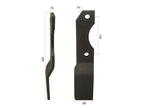 Faca Esq. 60x10mm Altura: Centros de orifícios em: 130mm. Orifício Ø: 15mm. para Alpego Aplicavel em: D00542 (S.21983)